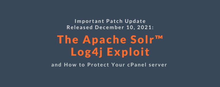 The Apache Log4j exploit and how to protect your cPanel server