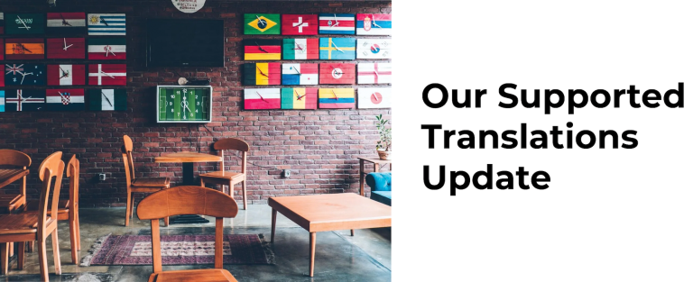 Our Supported Translations Update