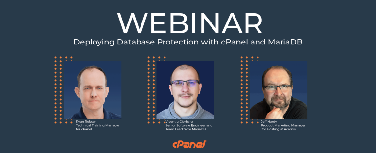 Webinar Recap: Protect Your Database with cPanel and MariaDB